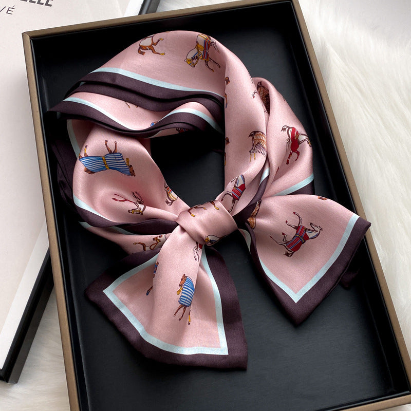 Mulberry Silk Scarf Head Hair Ribbon